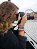 Senior Grace Buckingham takes photos for the journalism competition Sept. 13.