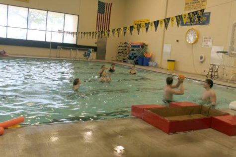 After the races, the captains enjoy a small game of basketball to celebrate.