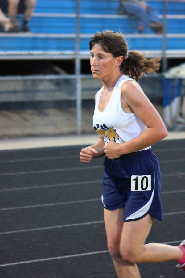 Varsity track meet at Goddard