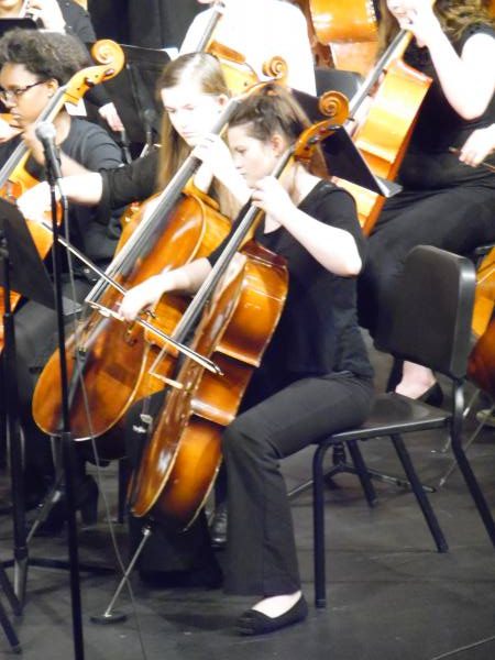 Freshman Ashleigh, and Dr. Leopolds orchestra played songs from star wars, and the incredibles. 