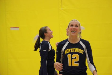 Senior Katie Darnell smiles after the play.