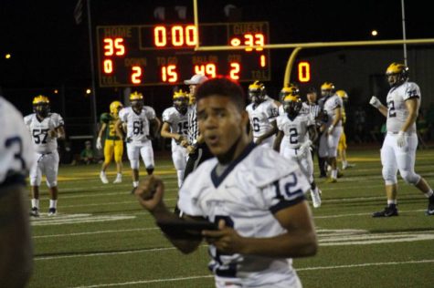 Junior Devin Onwugbufor whooping for the football team as they make an incredible comeback. 