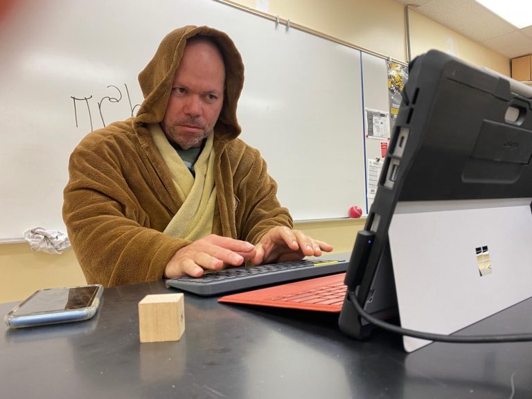 Faculty and staff participate in spirit days