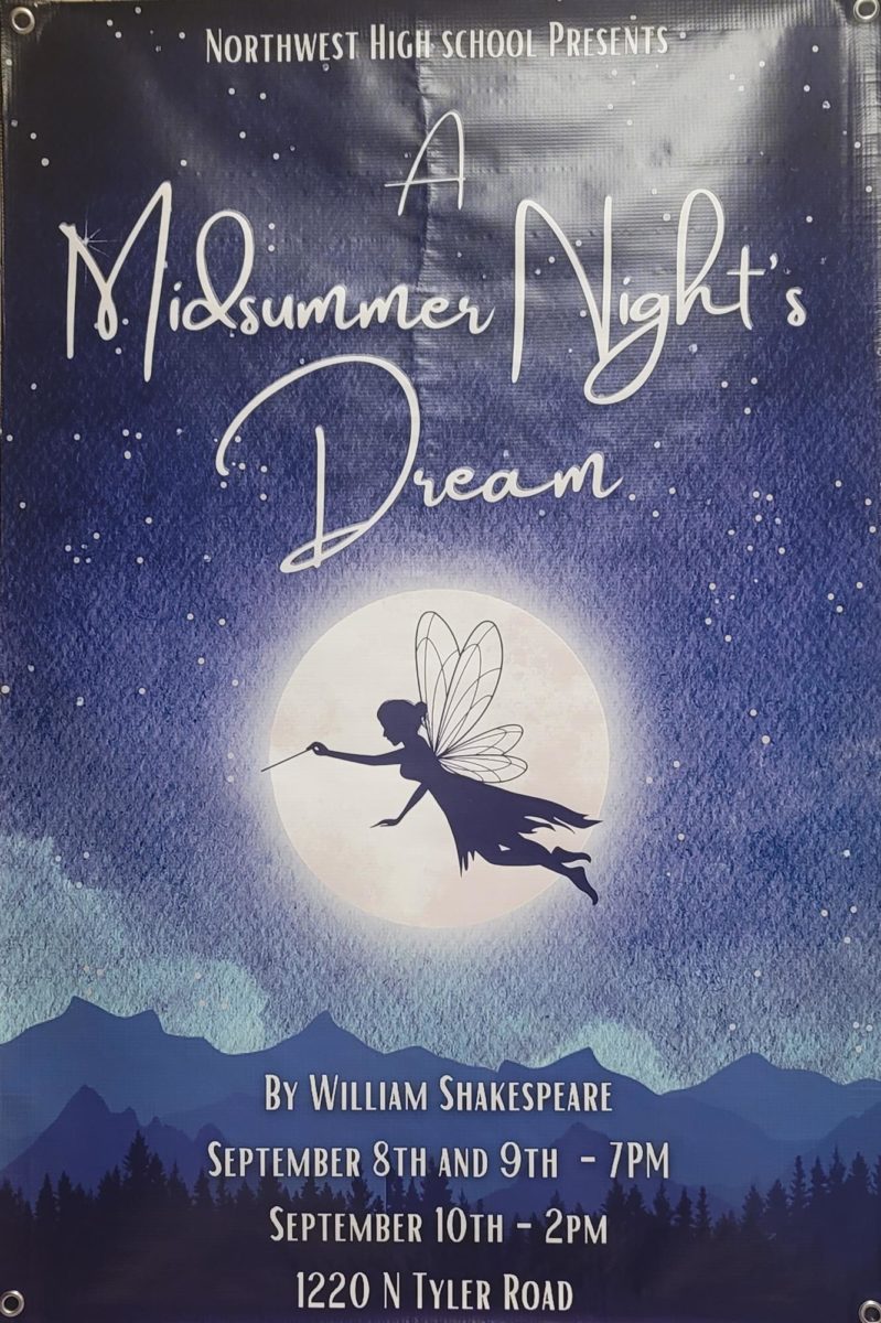The poster for A Midsummer Night's Dream.
Poster created by Josee Hoshaw.